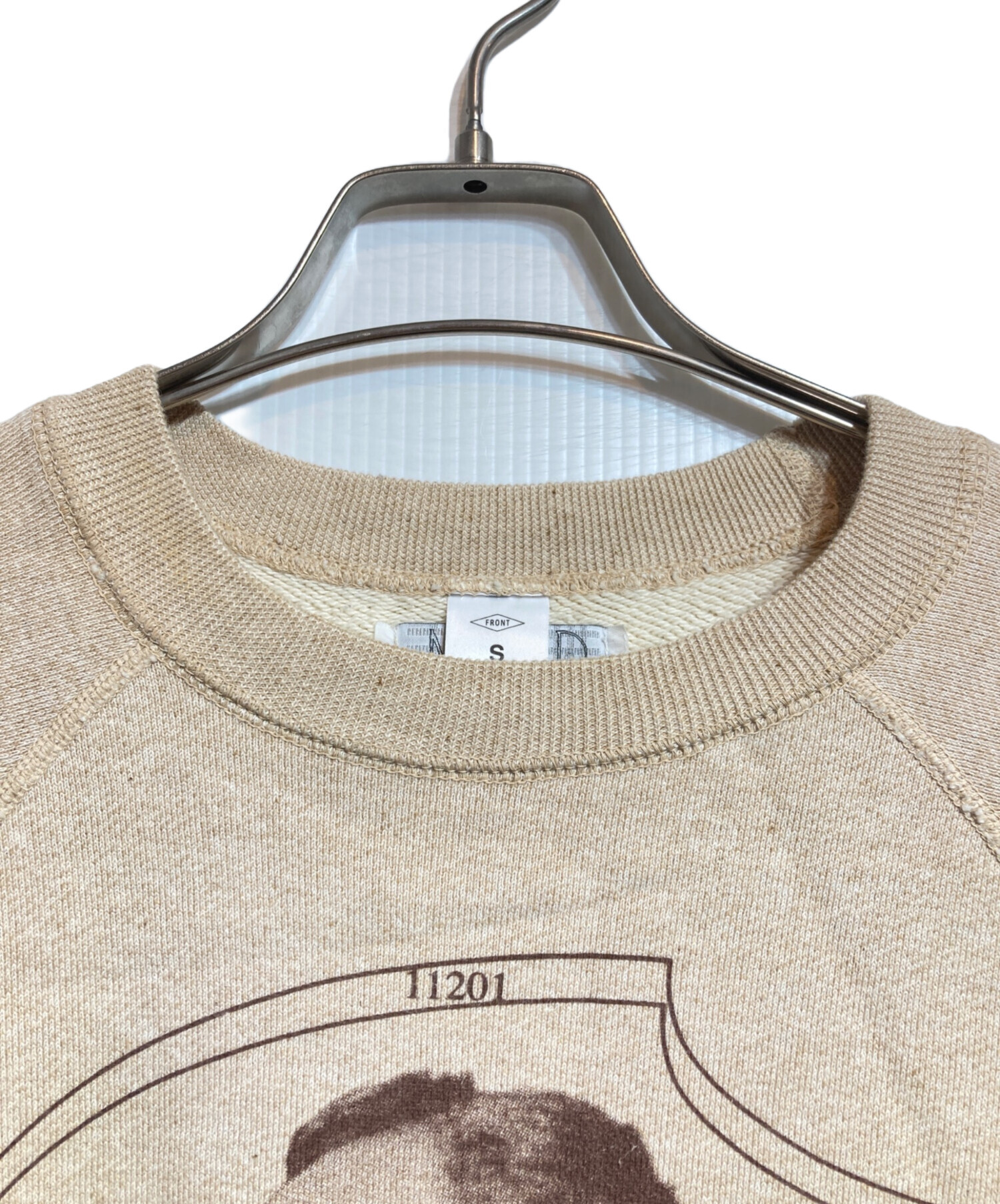 【Mサイズ】 front 11201 museum of daily ブラウン FRONT 11201 Museum of Daily スウェット L 伊勢丹