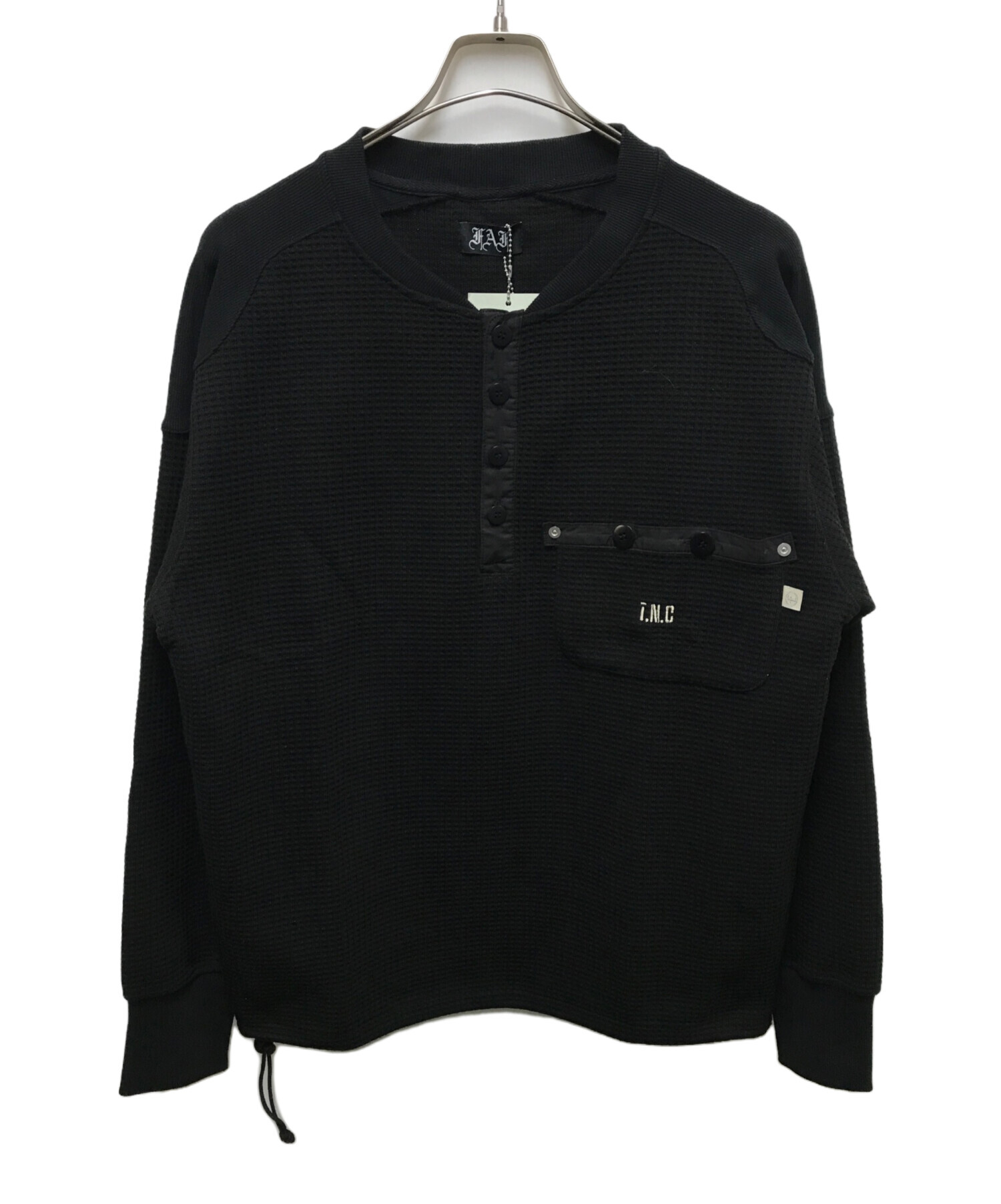 中古・古着通販】FAF (エフエーエフ) サーマルカットソー ブラック 