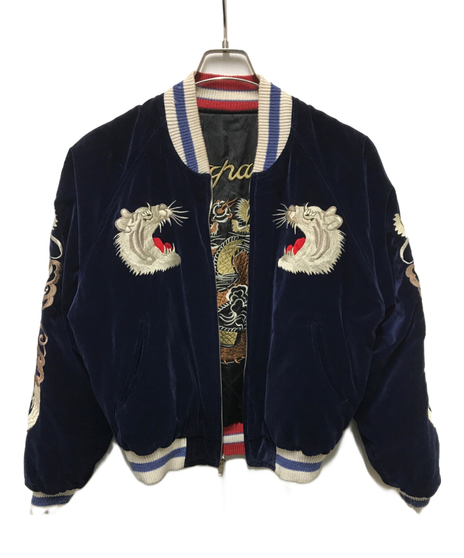 中古・古着通販】SWITCH (スイッチ) 別珍虎龍スカジャン ブラック