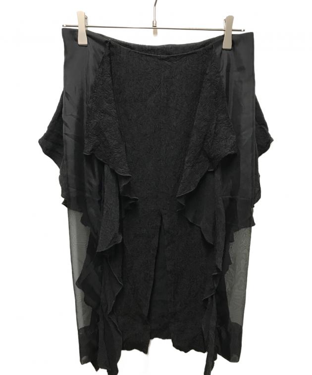 新品fetico Botanical Jacquard Ruffle Skirt 中古・古着通販】FETICO (フェティコ) Botanical Jacquard Ruffle