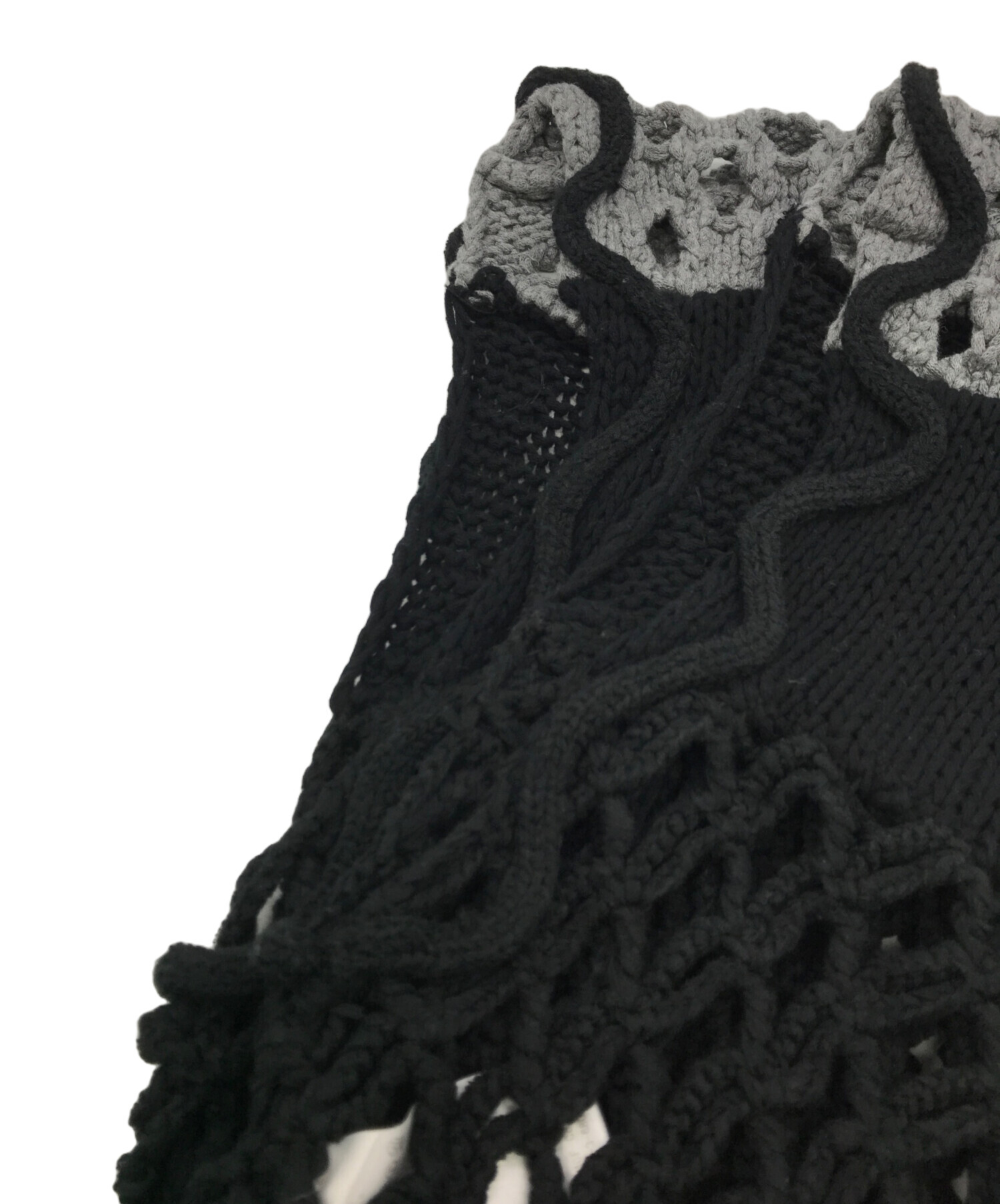 中古・古着通販】LEINWANDE (ラインヴァンド) Mix Yarn Crochet Top