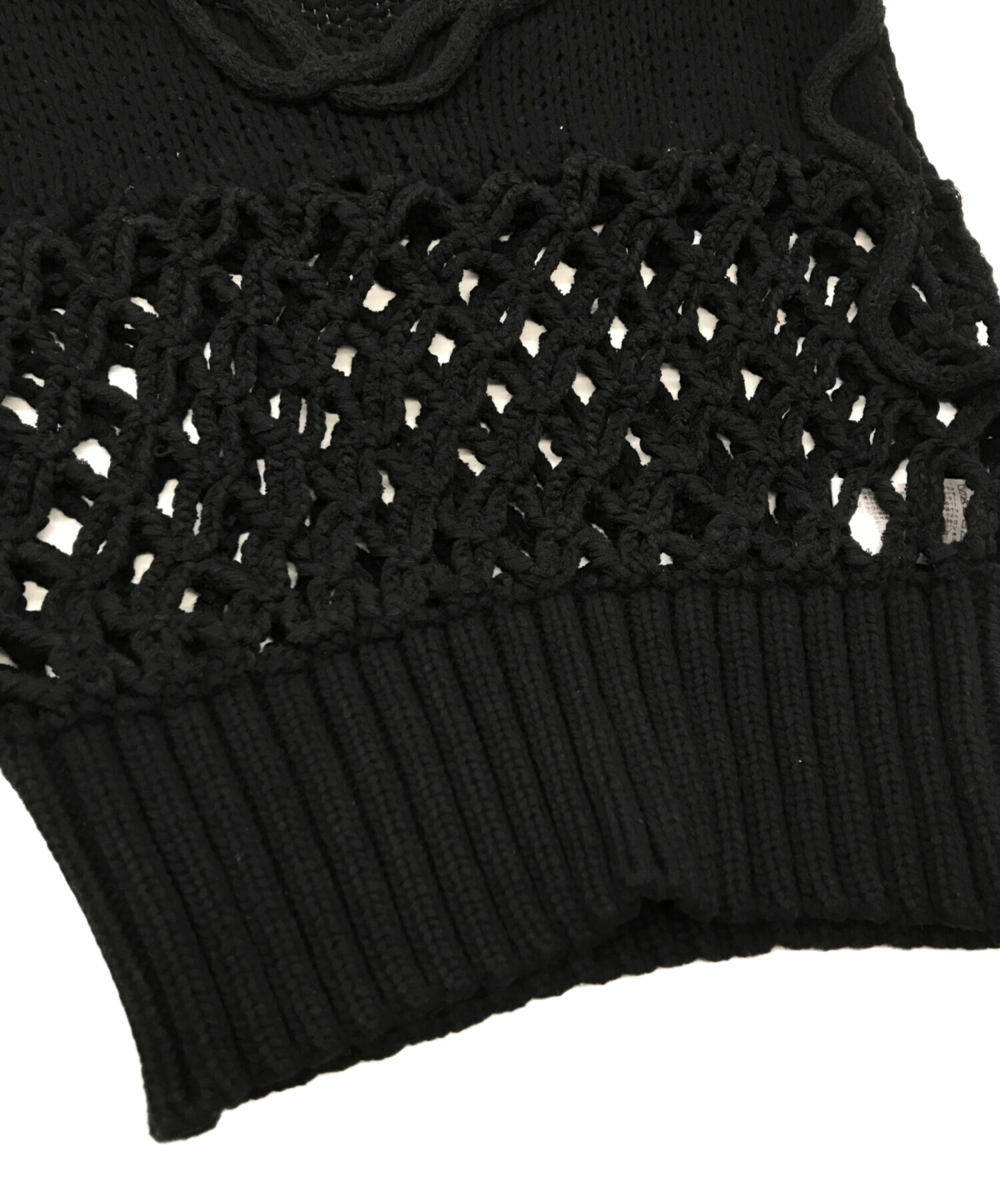 中古・古着通販】LEINWANDE (ラインヴァンド) Mix Yarn Crochet Top