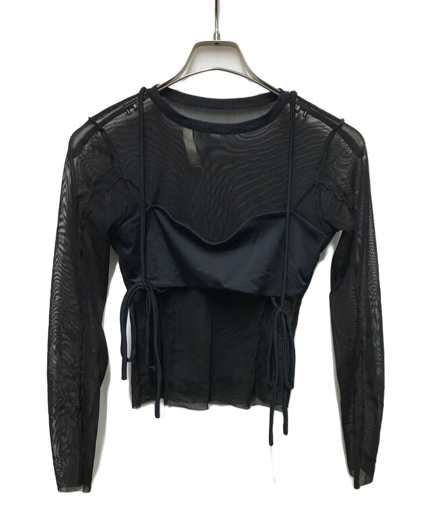 中古・古着通販】LEINWANDE (ラインヴァンド) Mesh Combination Top