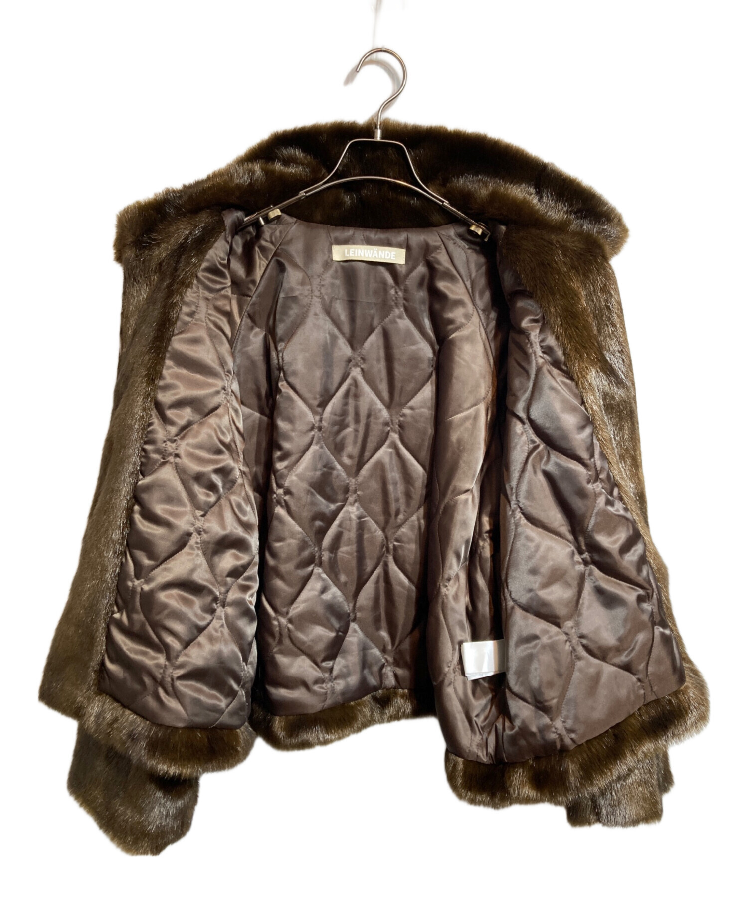 未使用品LEINWANDE / ラインヴァンド「FAUX FUR JACKET」 中古・古着通販】LEINWANDE (ラインヴァンド) Faux Fur Jacket