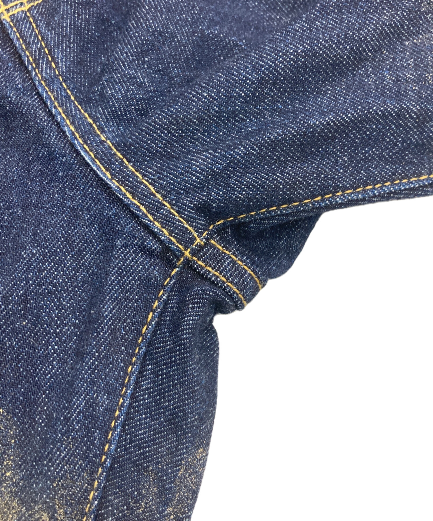 MECRE ロールアップコーティングデニム M インディゴ MECRE（メクル）の「ロールアップコーティングデニム（デニムパンツ