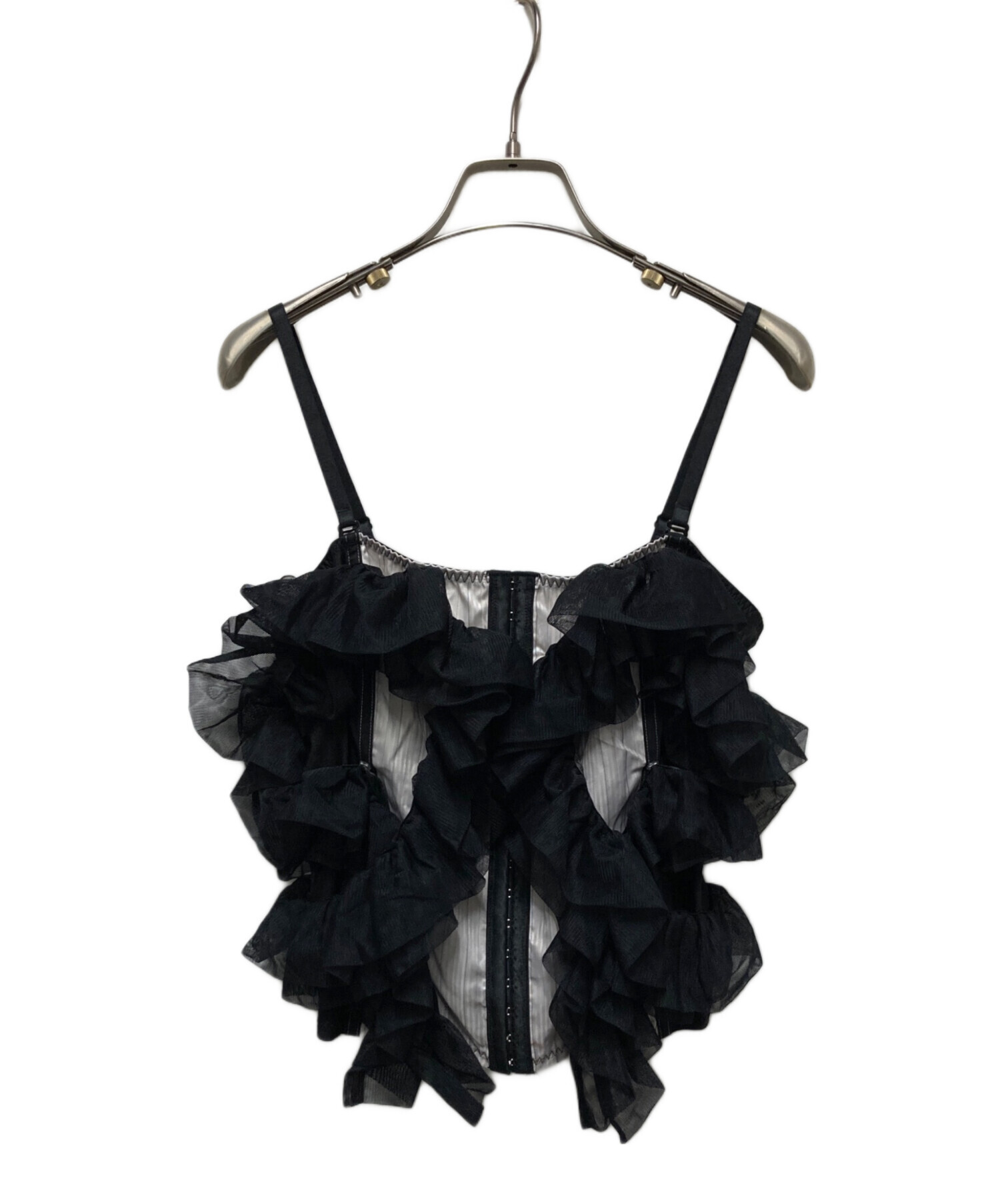 m「HOUGA×AMPHI」ホウガアンフィキャミソール 中古・古着通販】amphi (アンフィ) HOUGA (ホウガ) RUFFLED TOPS