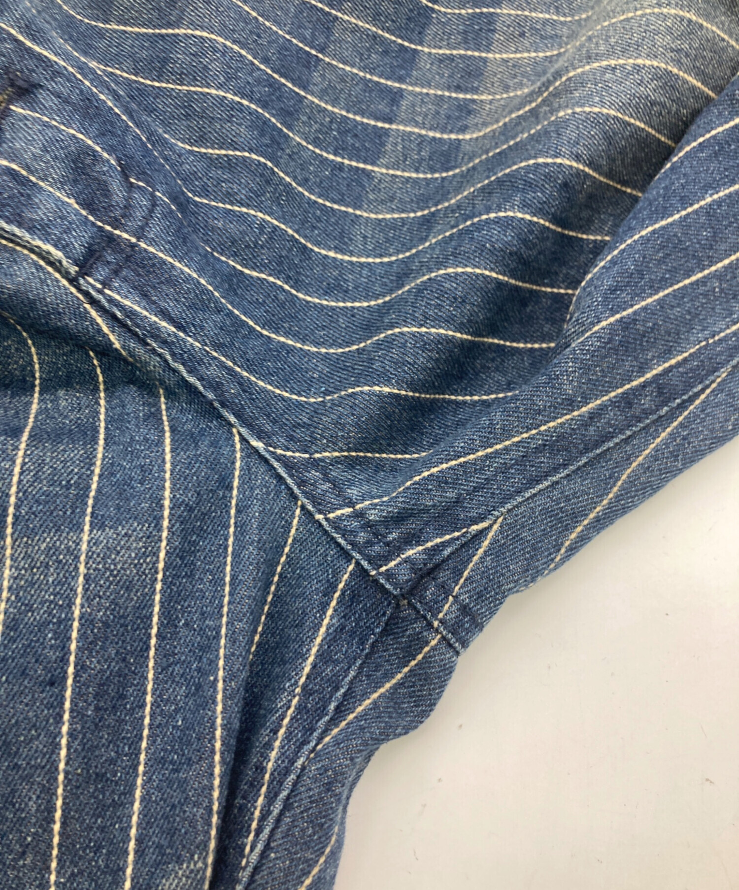 中古・古着通販】BADWAY (バッドウェイ) Grunge stripe denim