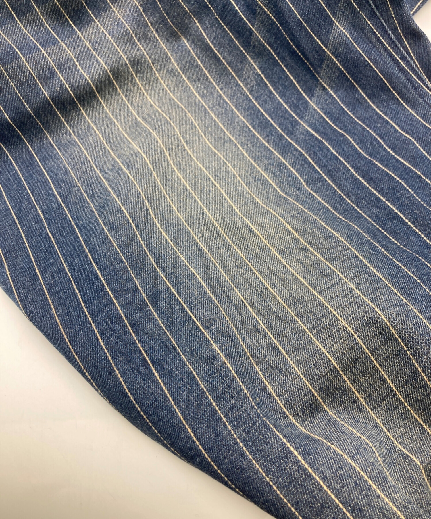 最終値下げ】badwayストライプ デニム インディゴ