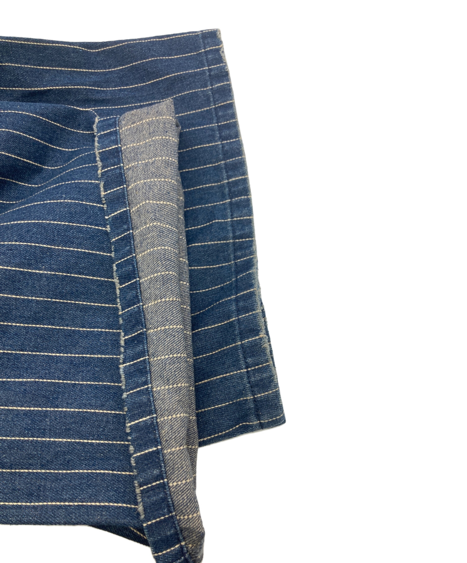 最終値下げ】badwayストライプ デニム インディゴ