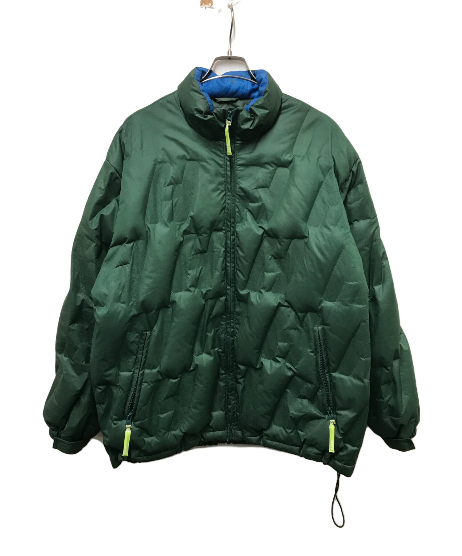 中古・古着通販】HUF (ハフ) ダウンジャケット グリーン サイズ:L 