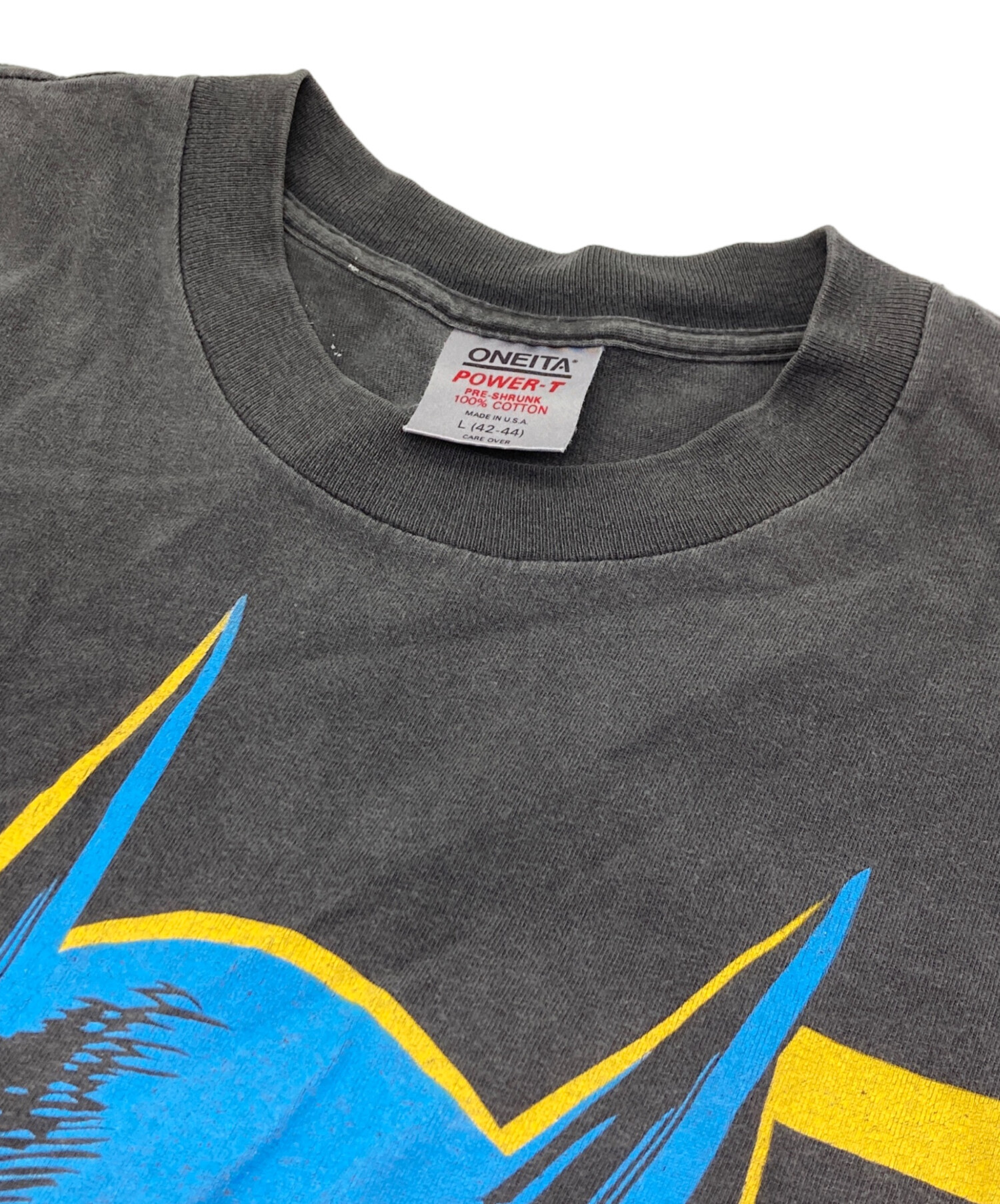 中古・古着通販】ONEITA (オニータ) 80sアニメプリントTシャツ グレー