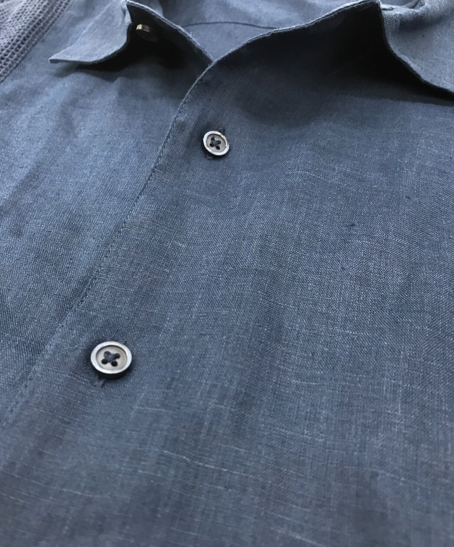 中古・古着通販】Supreme (シュプリーム) Mesh Panel Linen S/S Shirt 