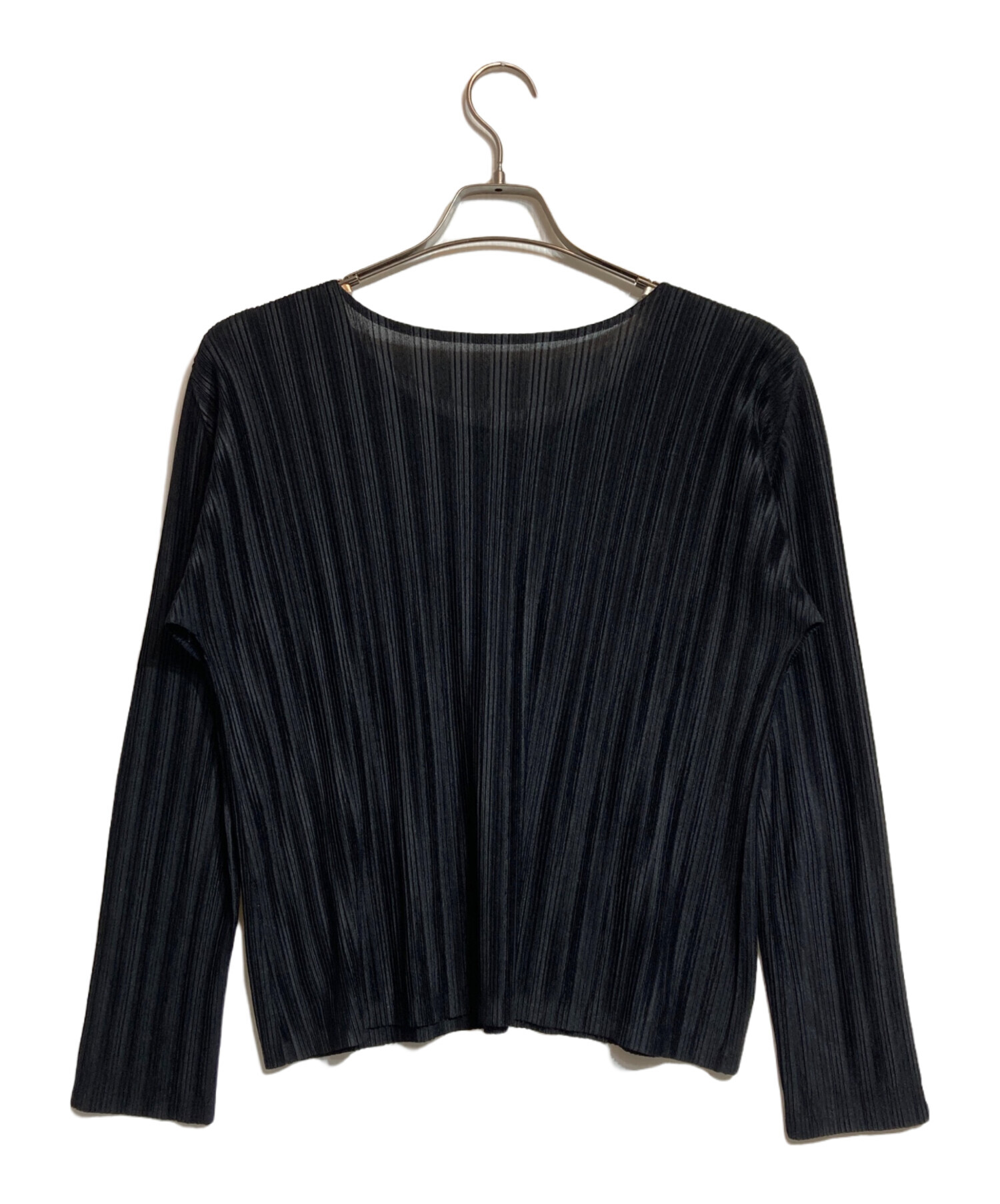 PLEATS PLEASE プリーツプリーズ カットソー 黒 3 伸縮 プリーツ 中古・古着通販】PLEATS PLEASE (プリーツプリーズ) プリーツ