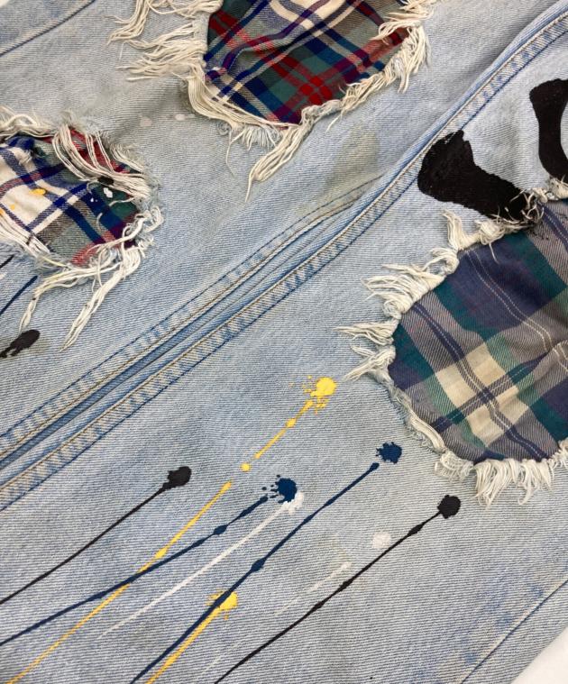中古・古着通販】LEVI'S (リーバイス) ペイントリメイクデニムパンツ