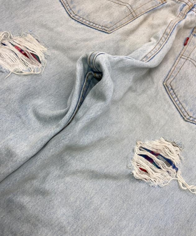 中古・古着通販】LEVI'S (リーバイス) ペイントリメイクデニムパンツ