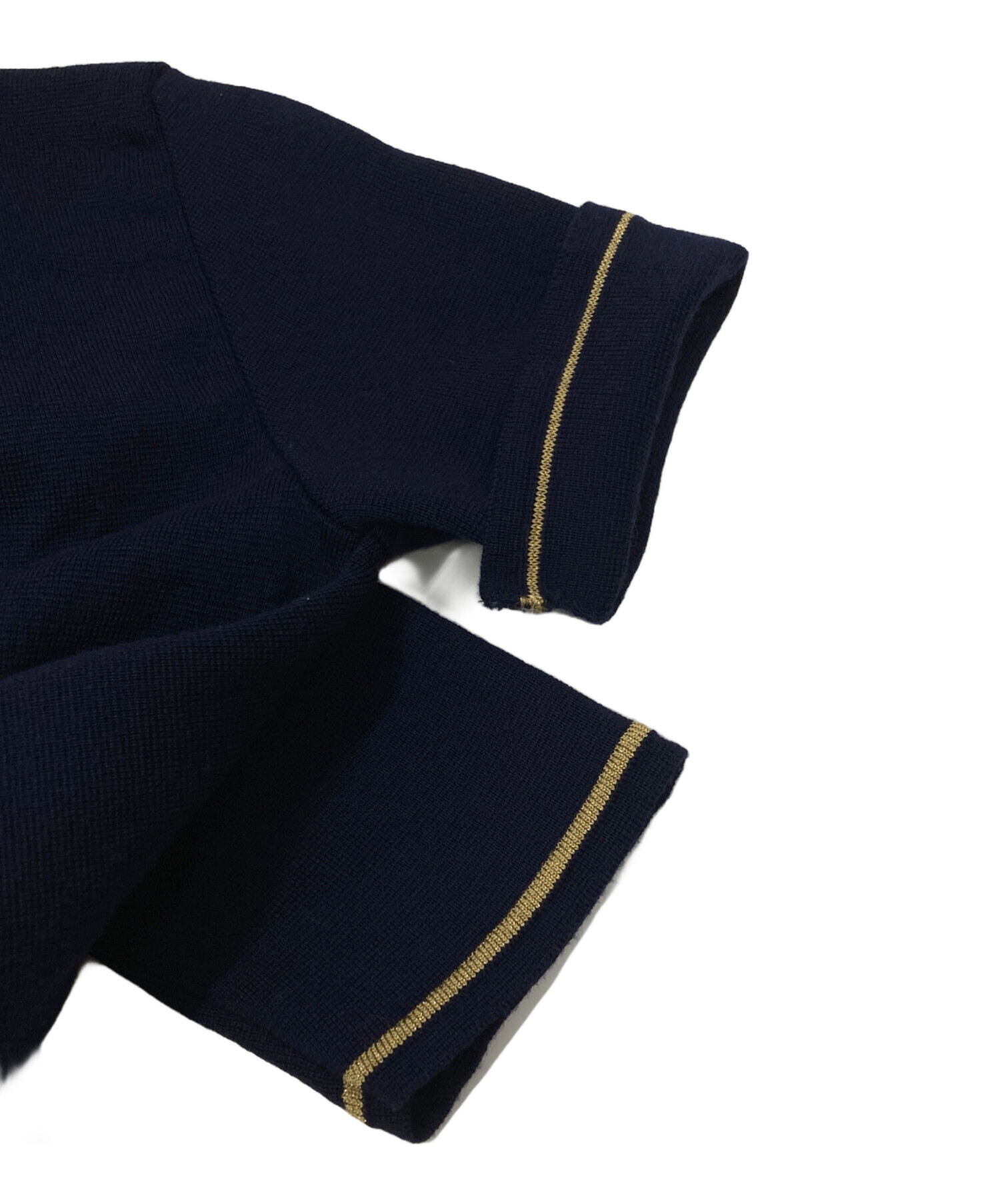 中古・古着通販】GUCCI (グッチ) パール釦ニットワンピース/半袖