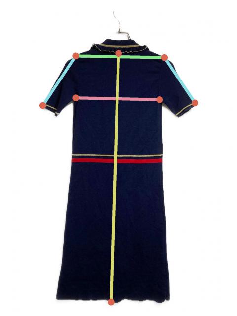 中古・古着通販】GUCCI (グッチ) パール釦ニットワンピース/半袖