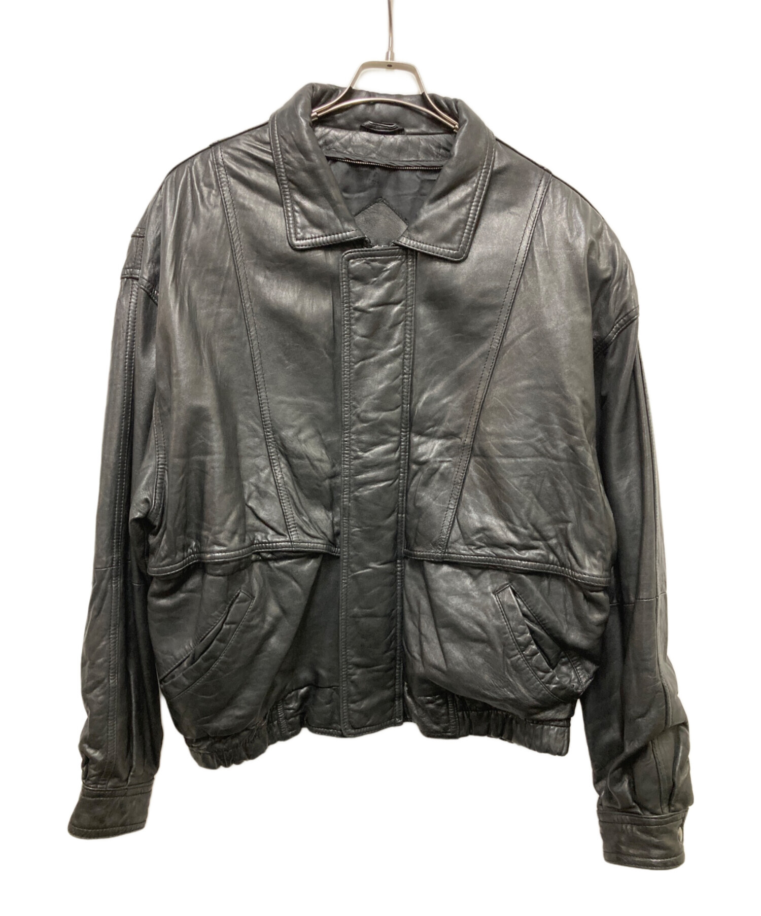 中古・古着通販】STUDIO ANDREW MARC (-) レザージャケット ブラック