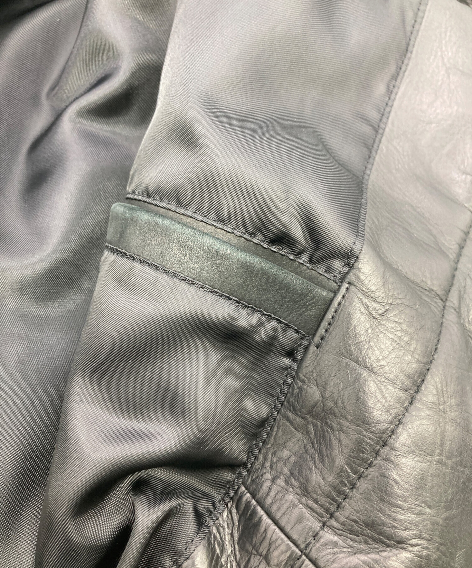 中古・古着通販】BANANA REPUBLIC (バナナリパブリック) レザーコート