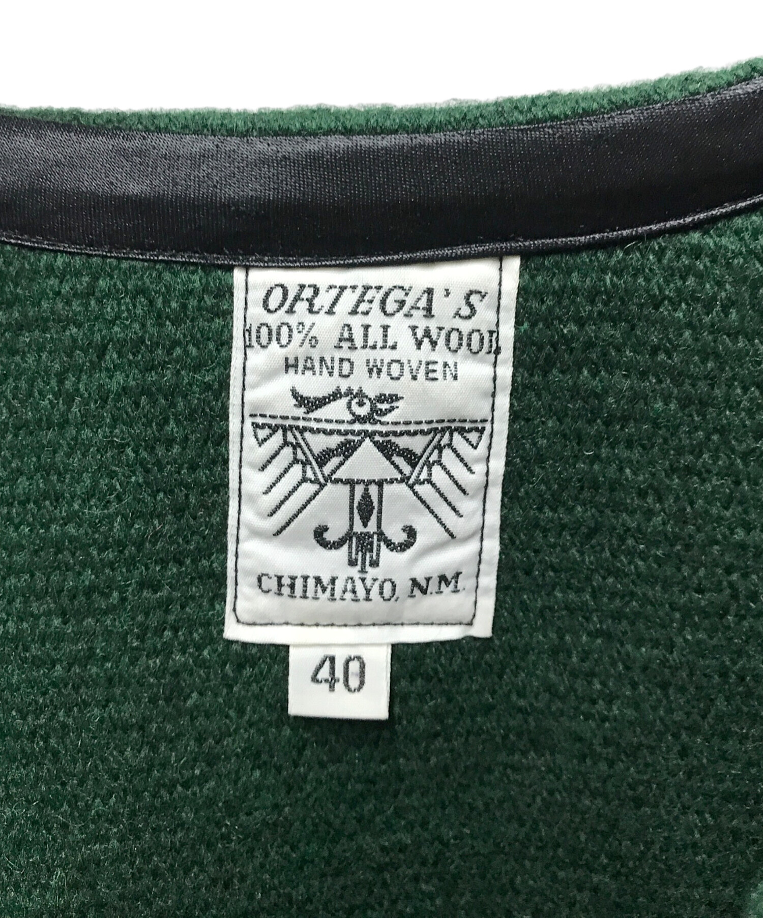 中古・古着通販】ORTEGA'S (オルテガ) ウールチマヨベスト グリーン