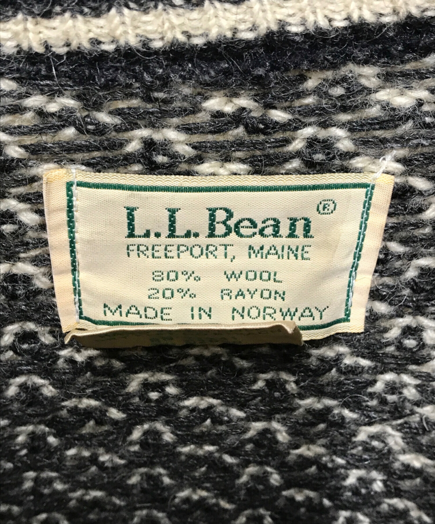 中古・古着通販】L.L.Bean (エルエルビーン) 80sバーズアイニット