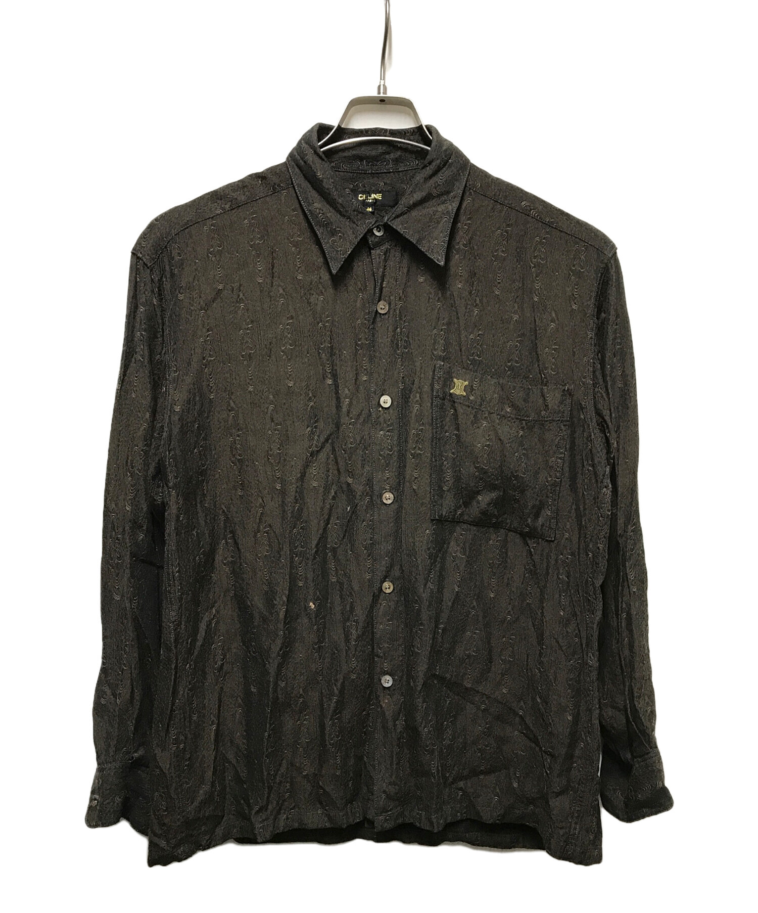 中古・古着通販】CELINE (セリーヌ) レーヨンシルクジャガードシャツ