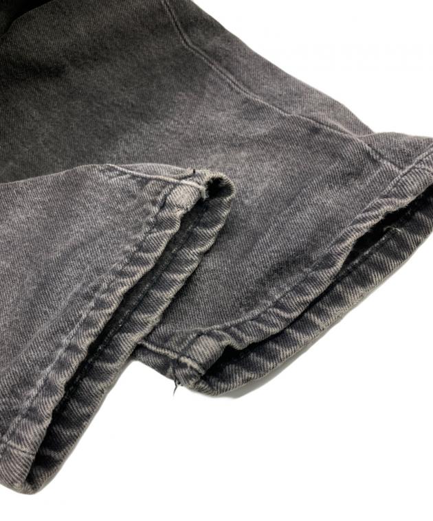 中古・古着通販】OFFWHITE (オフホワイト) Black Distressed Denim