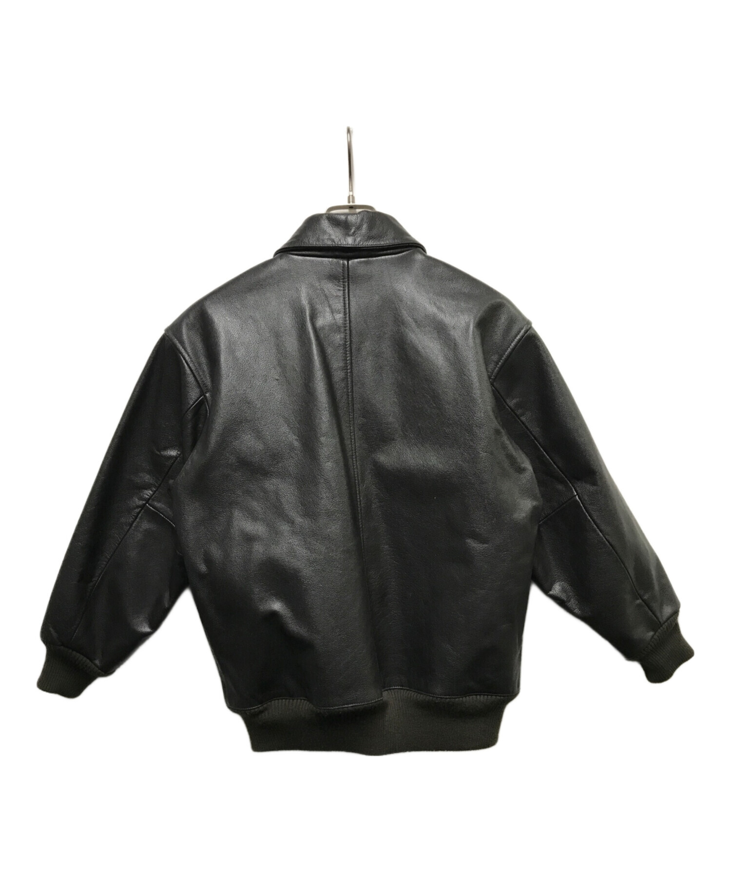 ジャケット・アウター 00s old gap leather bomber jacket y2k 中古・古着通販】GAP (ギャップ) 00sレザージャケット ブラック サイズ