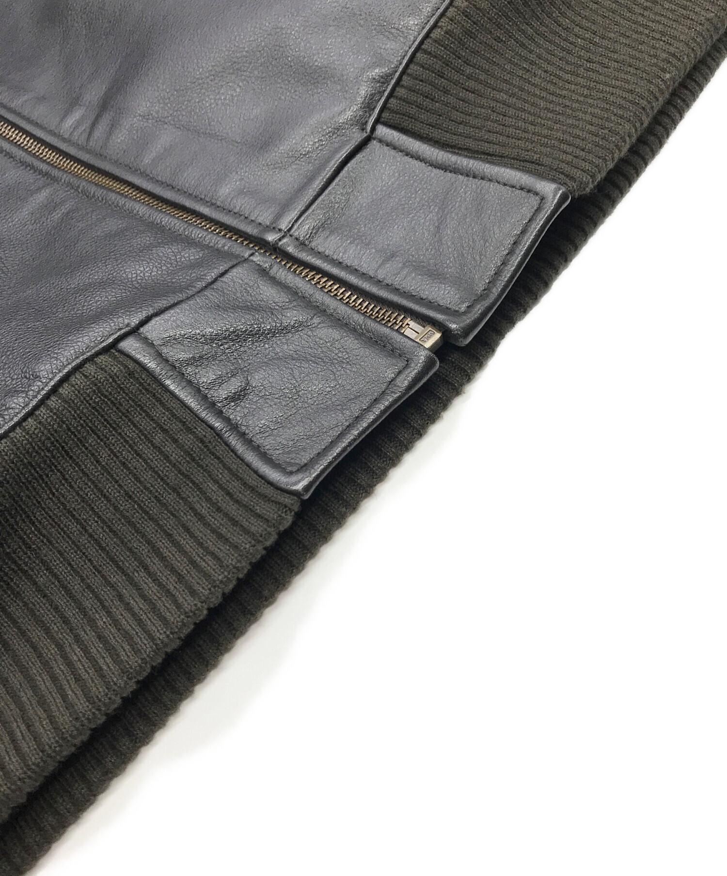 中古・古着通販】GAP (ギャップ) 00sレザージャケット ブラック サイズ