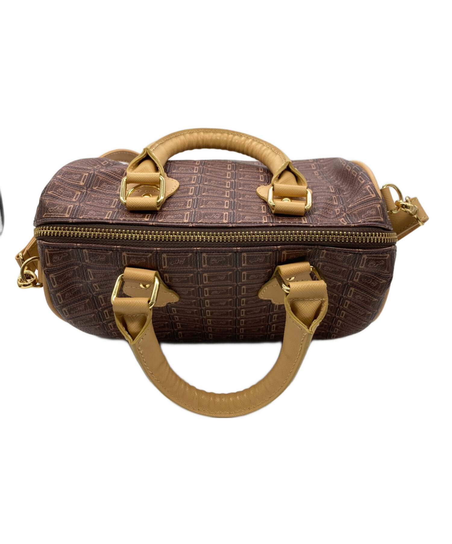 中古・古着通販】Q-pot. (キューポット) チョコレート ミニ ボストン