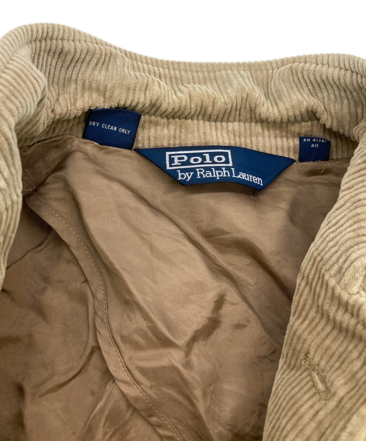 POLO RALPH LAUREN レア 3B コーデュロイ ジャケット 中古・古着通販】POLO RALPH LAUREN (ポロ・ラルフローレン) 80s 3B