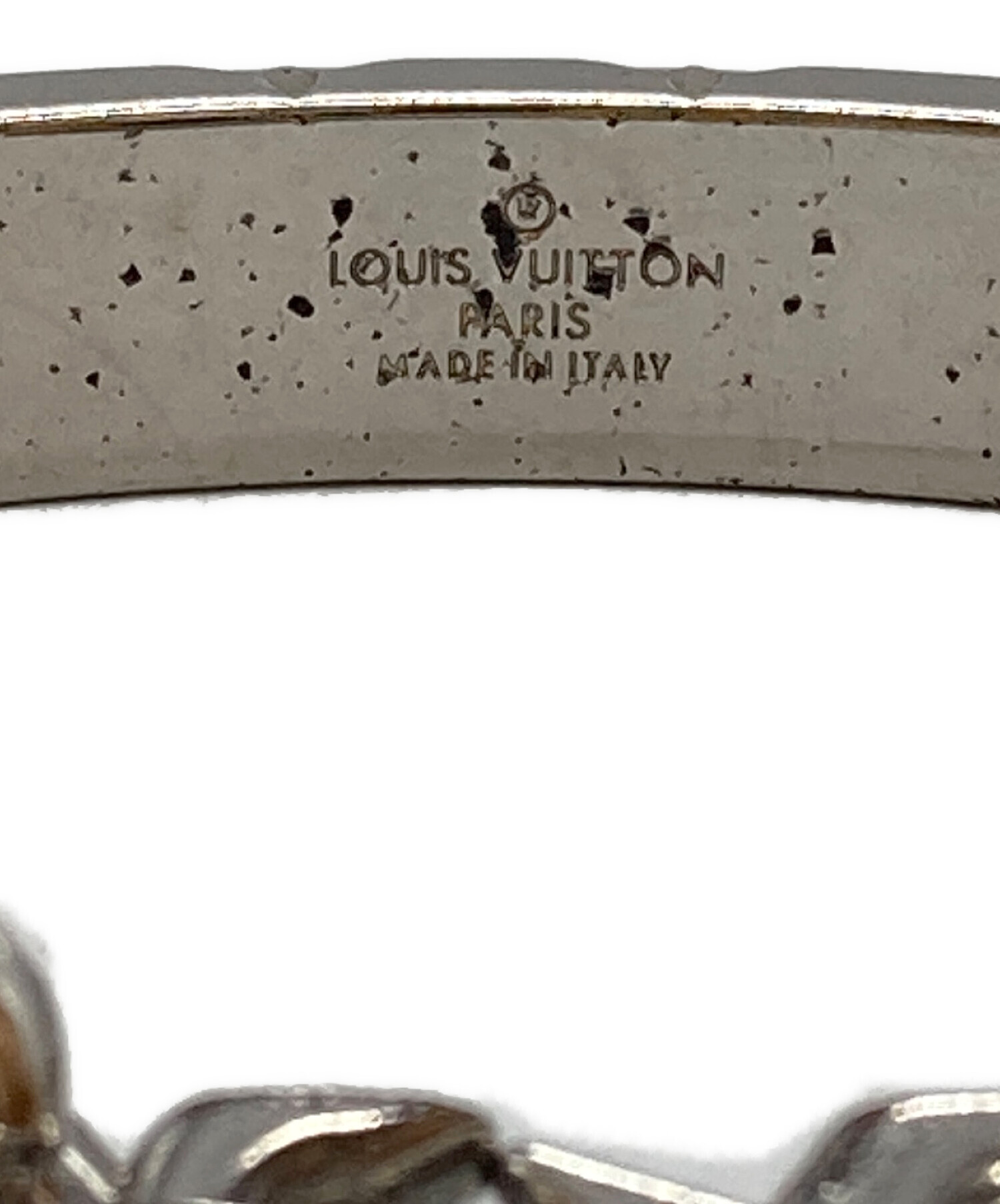 中古品 Louis Vuitton ロゴチャーム ブレスレット チェーン 中古品 Louis Vuitton ロゴチャーム ブレスレット チェーン 中古・古着