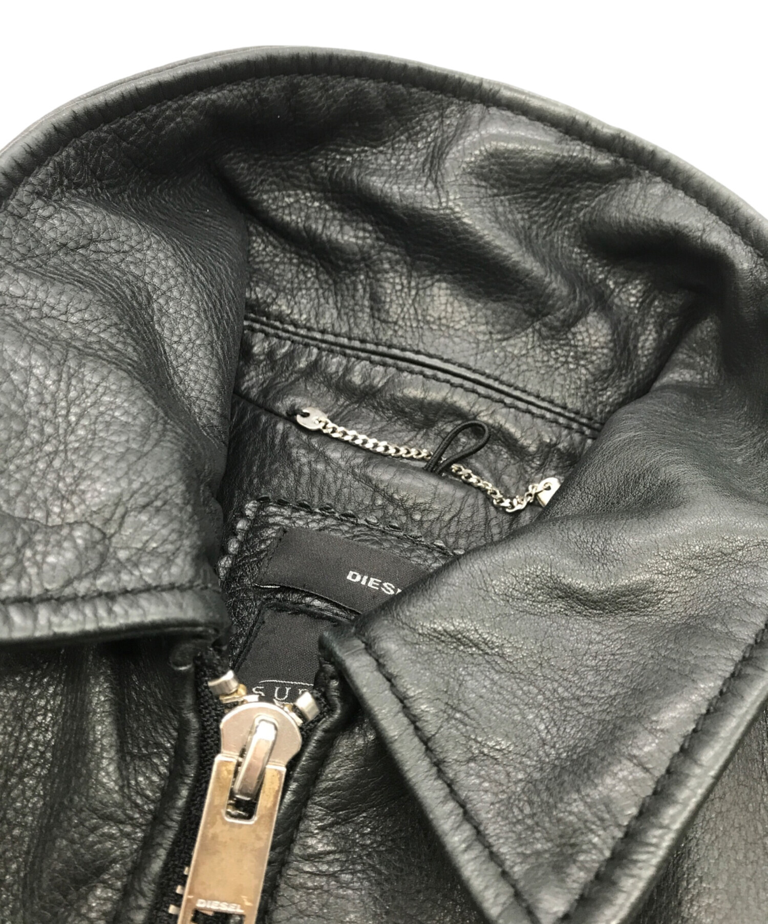 中古・古着通販】DIESEL (ディーゼル) カウレザーシングルライダース