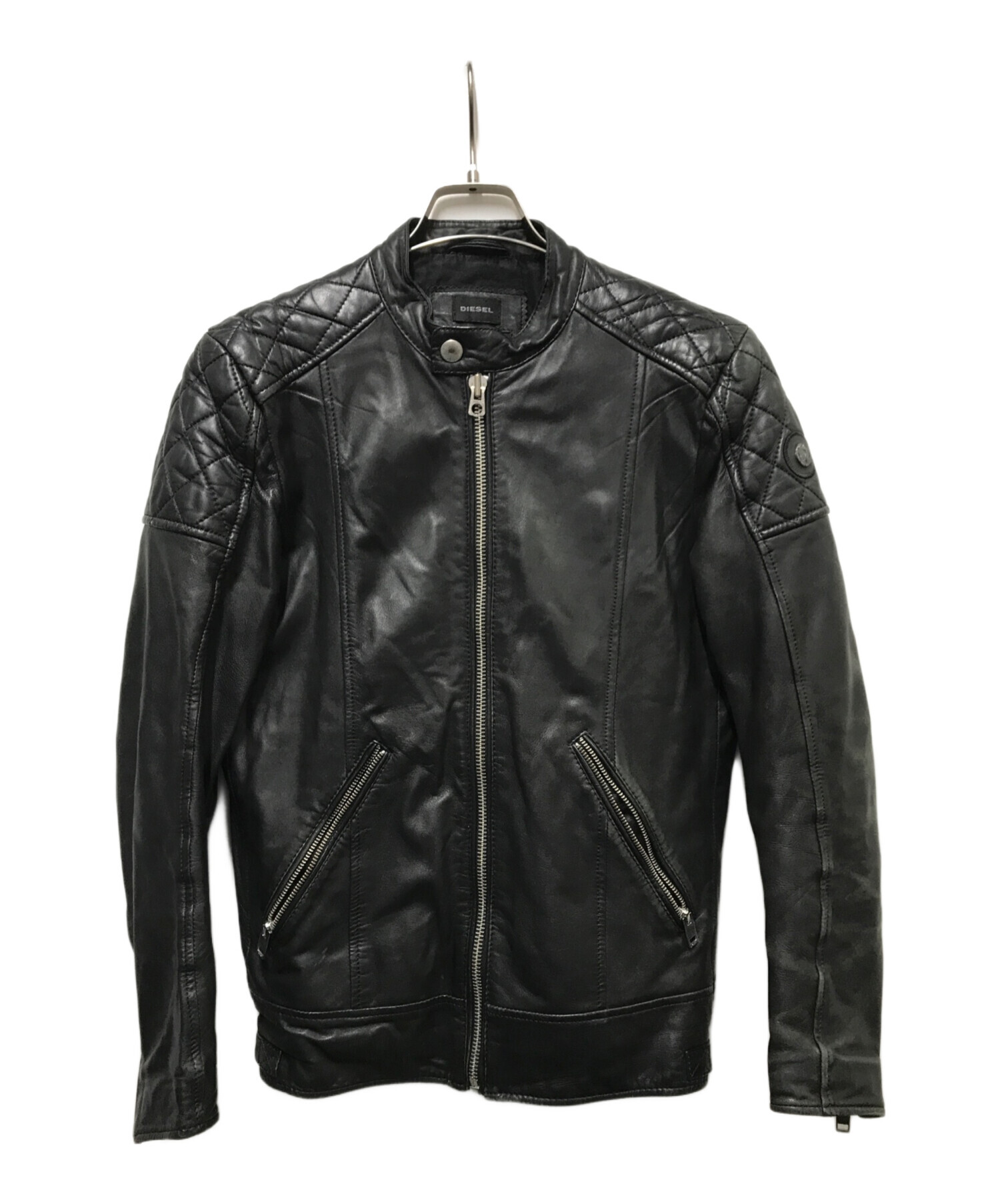 中古・古着通販】DIESEL (ディーゼル) シングルレザージャケット