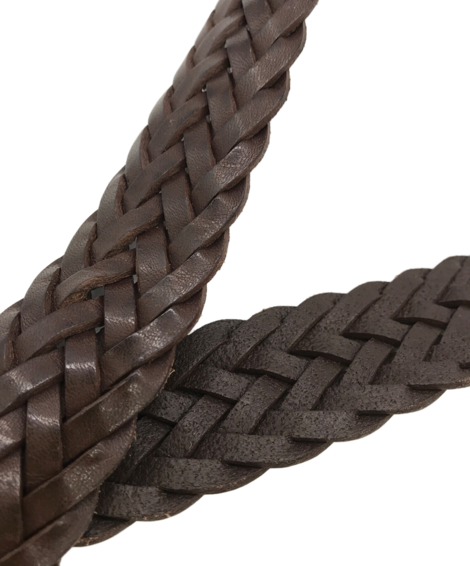 [超美品]J&M Davidson クロコレザーベルト　34/85　茶 中古・古着通販】J&M DAVIDSON (ジェイ＆エム デヴィッドソン) 編込み