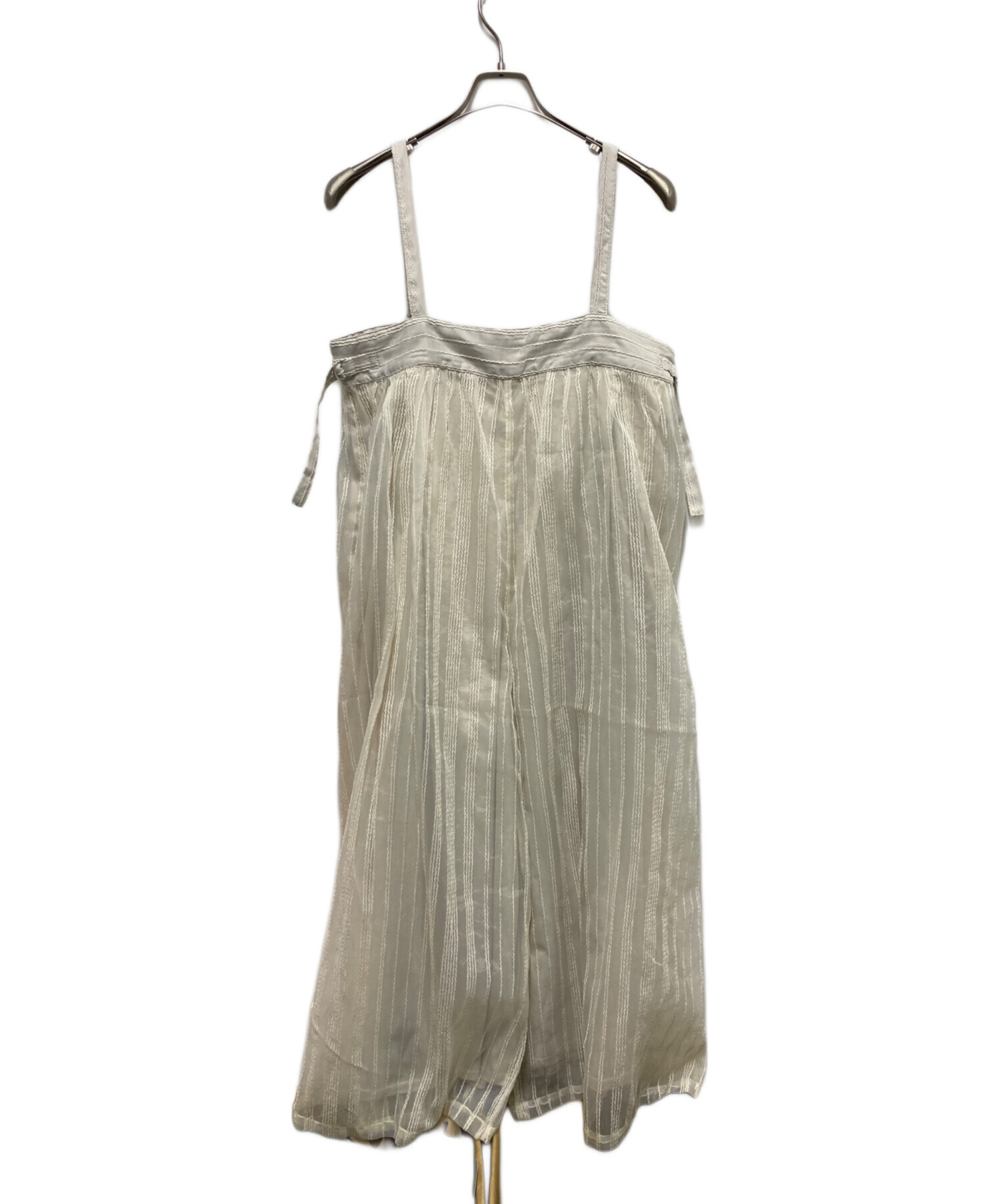 中古・古着通販】AMERI (アメリ) SHEER STRIPE SUSPENDER PANT 