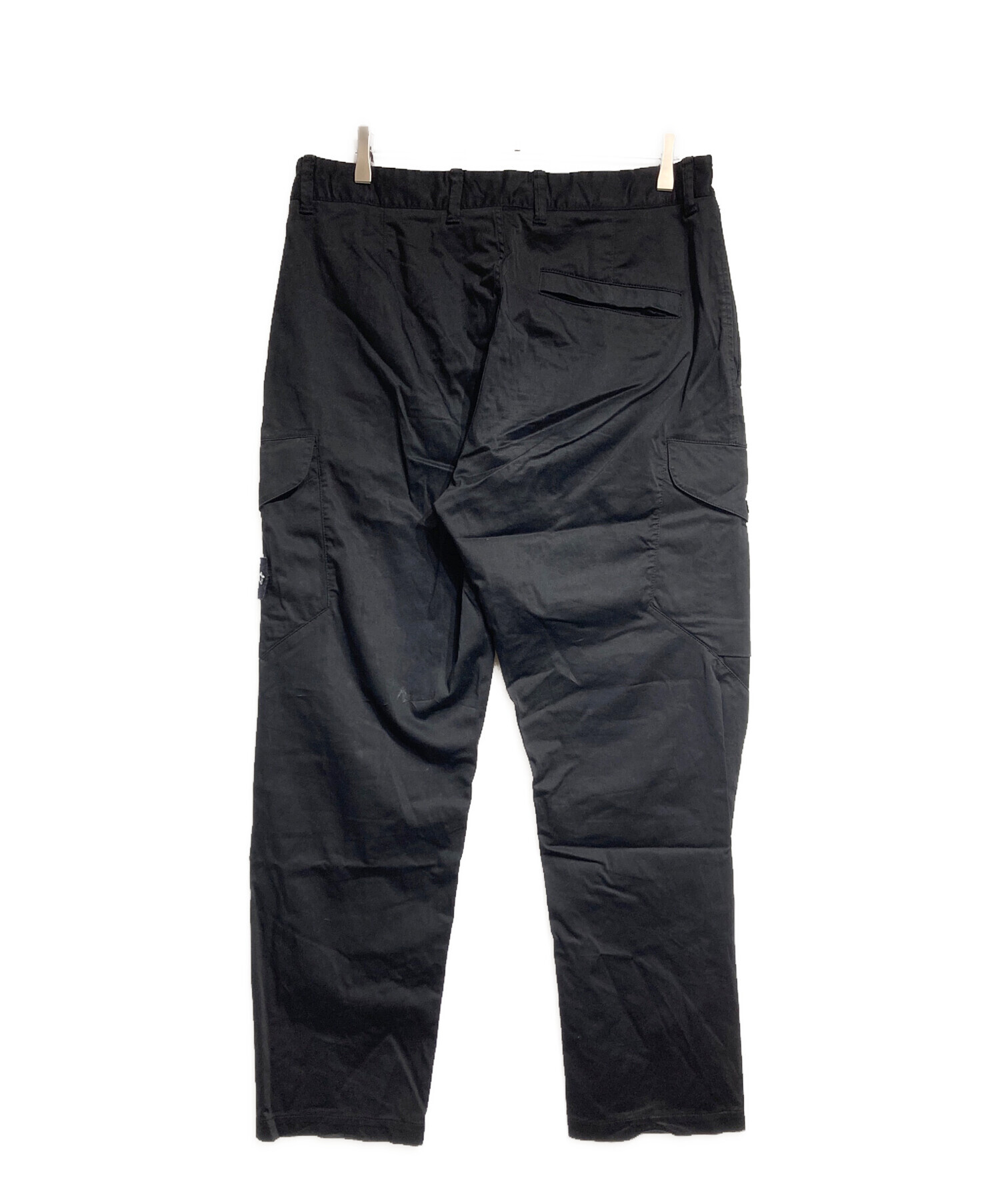 ストーンアイランド ブラックカーゴパンツ レギュラーフィット 34サイズ ストーンアイランド ブラックカーゴパンツ