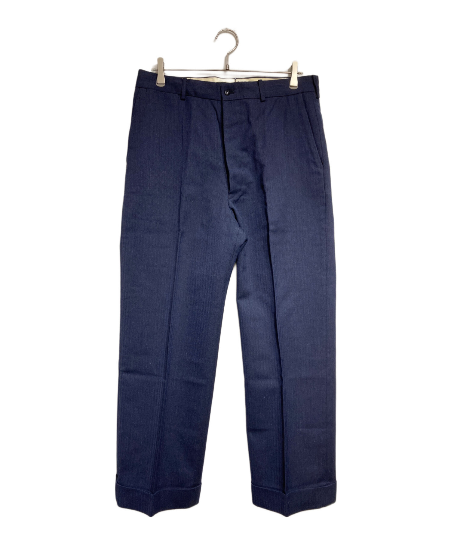 G&F co ヘリンボーントラウザー　atlast アットラスト 中古・古着通販】ATLAST & CO (アットラスト) ヘリンボーンウール