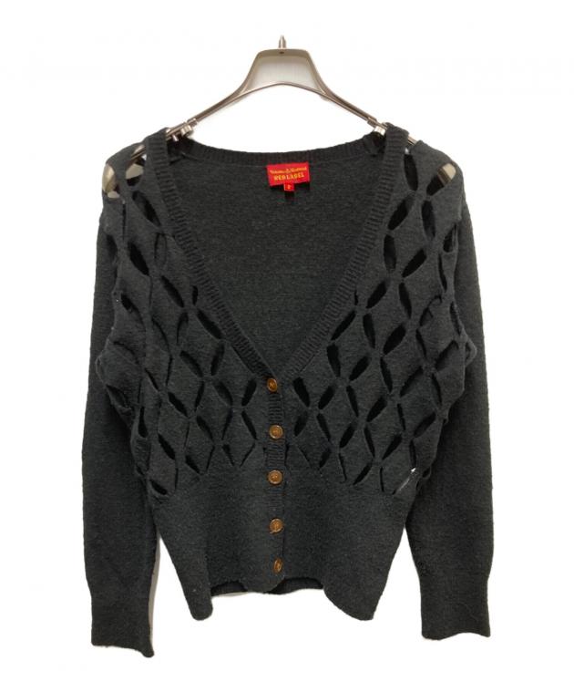 ヴィヴィアンウエストウッド カーディガン ヴィンテージ オリゾンティ チャコール 中古・古着通販】Vivienne Westwood RED LABEL (ヴィヴィアンウエスト