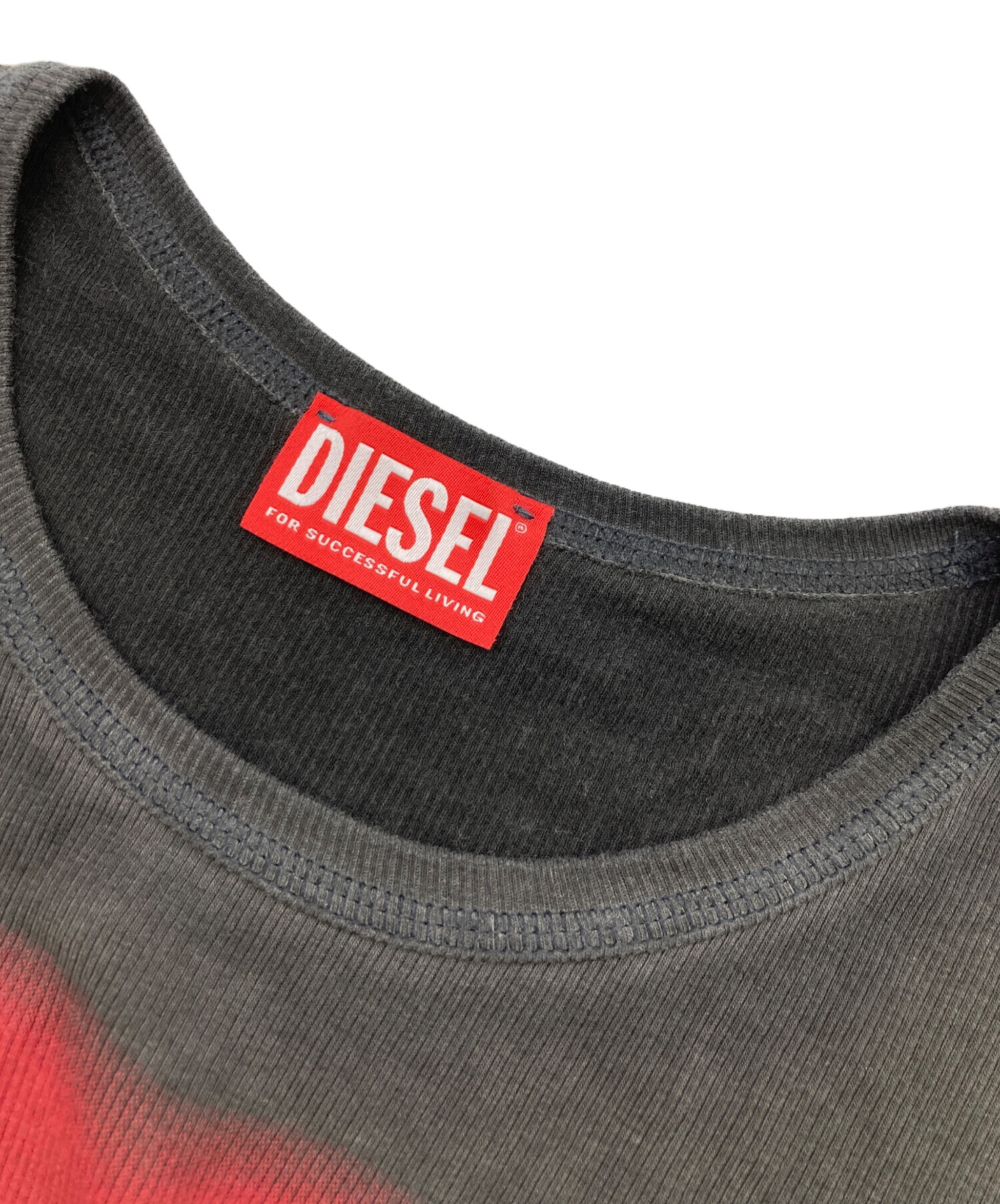 中古・古着通販】DIESEL (ディーゼル) T-ELE ハートロゴリブカットソー