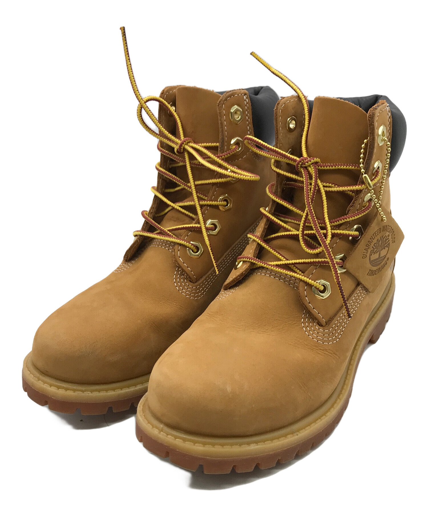 00s 美品 Timberland イエローブーツカラー袖レザースタジャン 中古・古着通販】Timberland (ティンバーランド) レザースリーブ