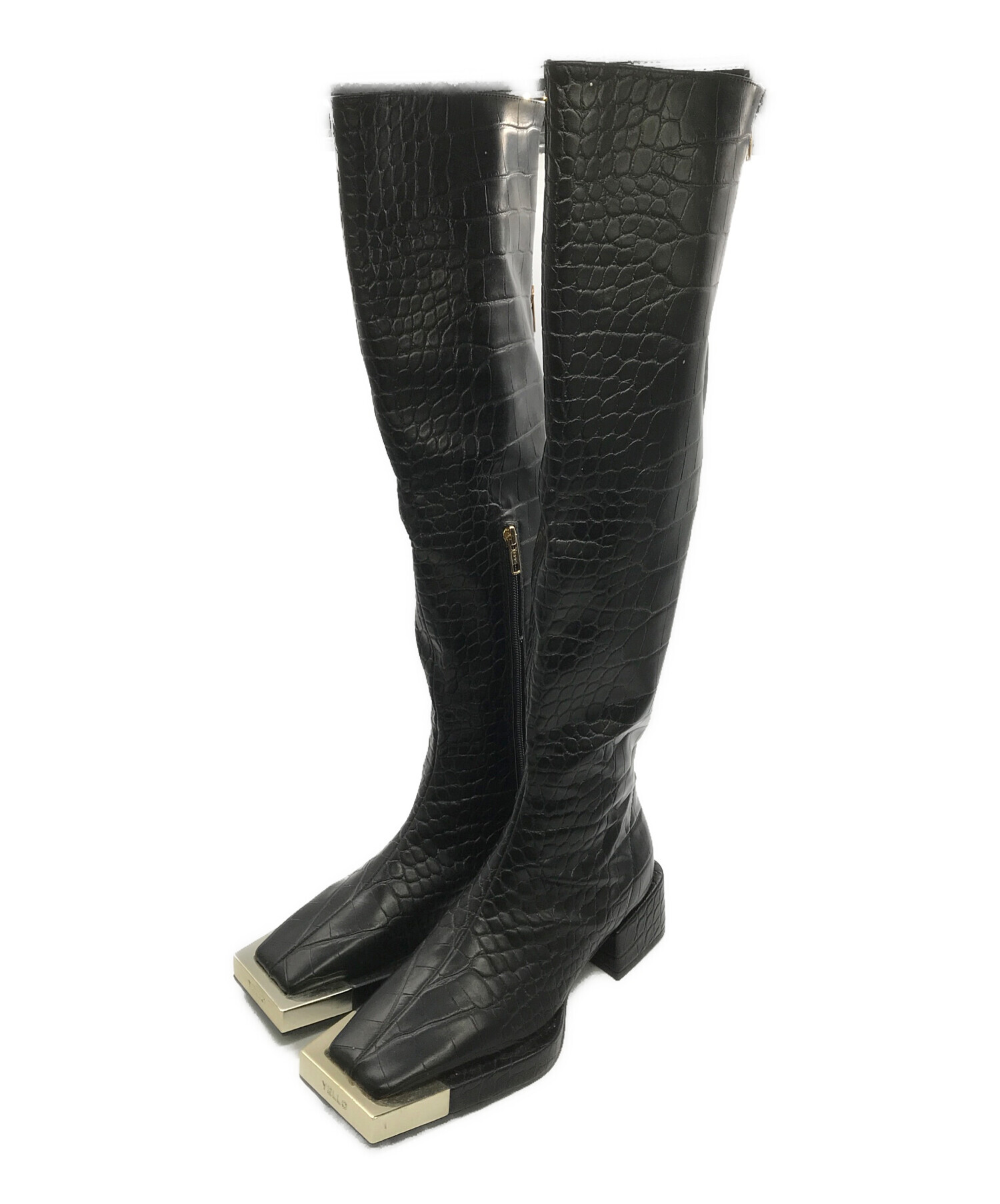 中古・古着通販】YELLO (イエロ) ドラゴンスキン ニーハイブーツ