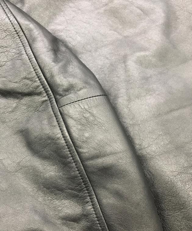 中古・古着通販】LAND'S END (ランズエンド) 90Sレザーコート ブラック