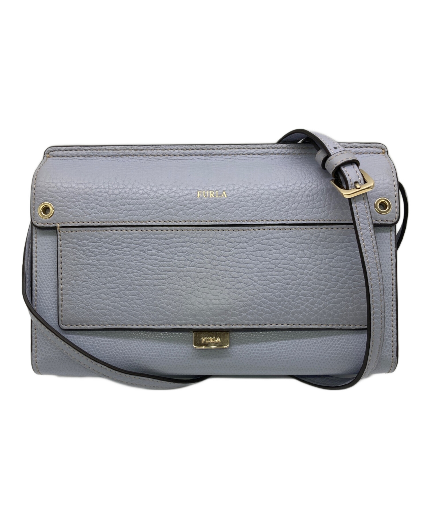 中古・古着通販】FURLA (フルラ) ショルダーウォレット ブルー 