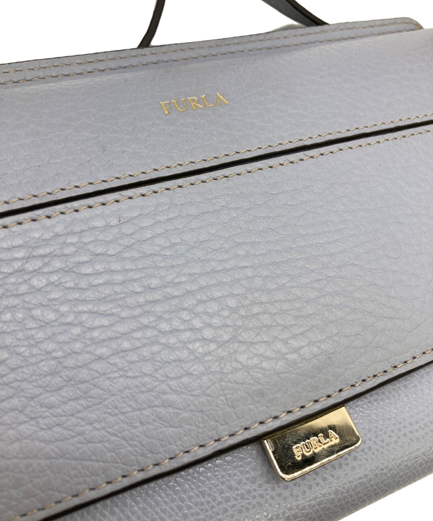 中古・古着通販】FURLA (フルラ) ショルダーウォレット ブルー 