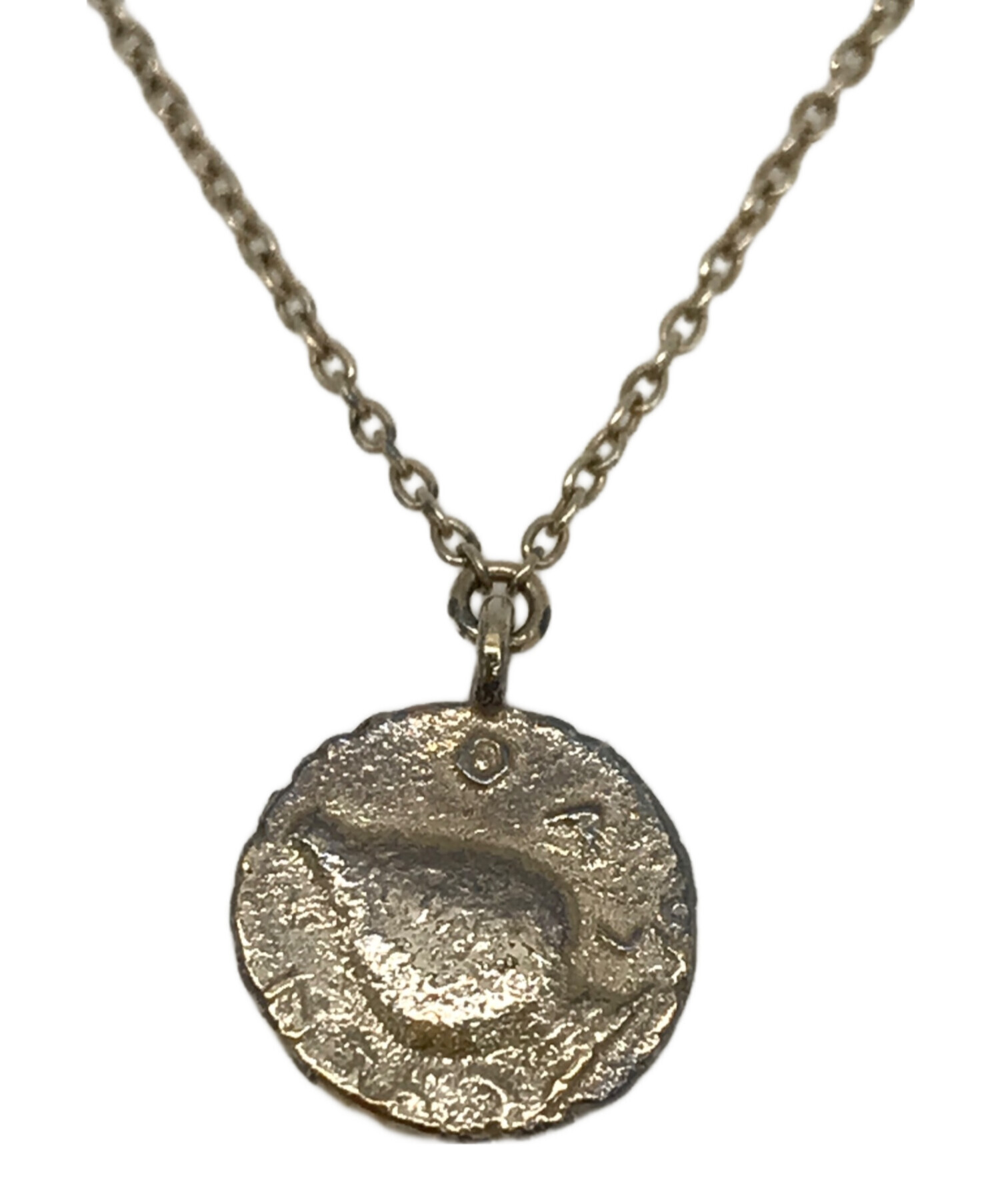コインモチーフ デザイン ネックレス YG 【中古】