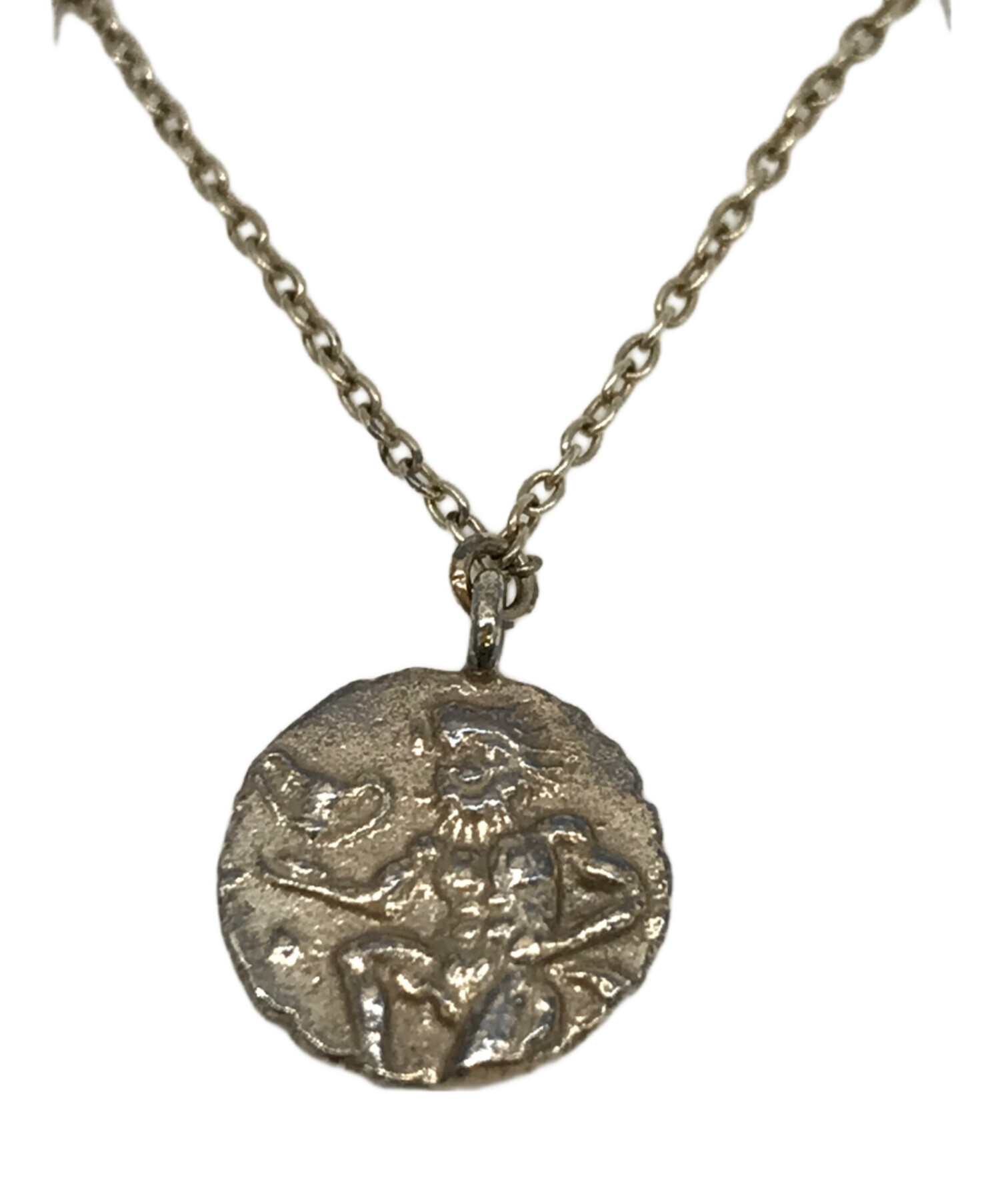 コインモチーフ デザイン ネックレス YG 【中古】