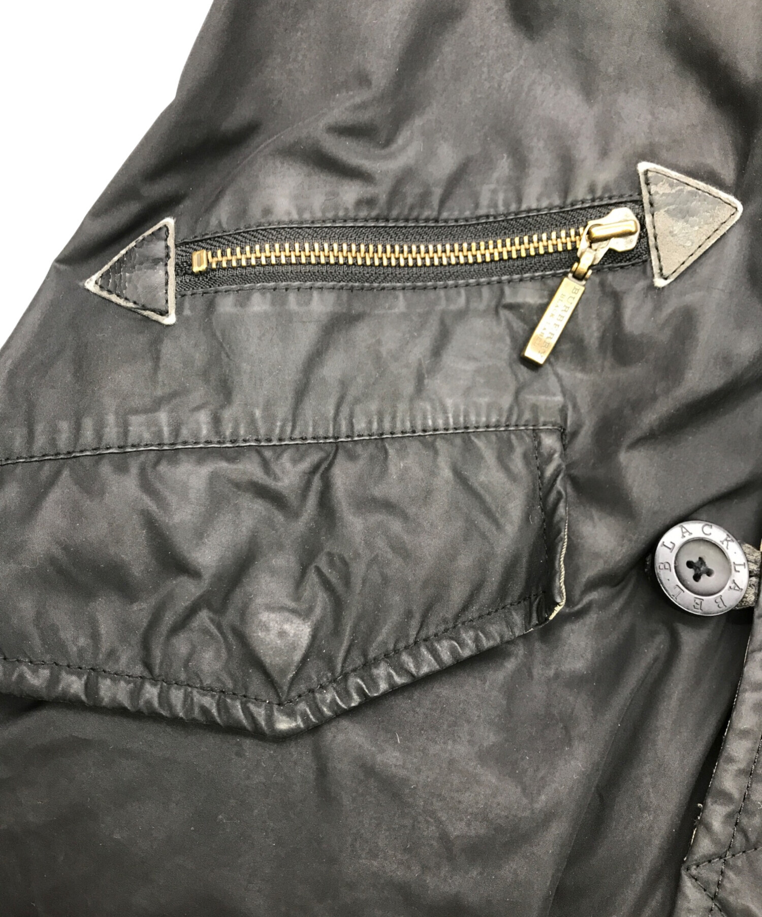 未使用に近い BURBERRY BLACK LABEL ミニタリー モッズコート 中古・古着通販】BURBERRY BLACK LABEL (バーバリーブラックレーベル