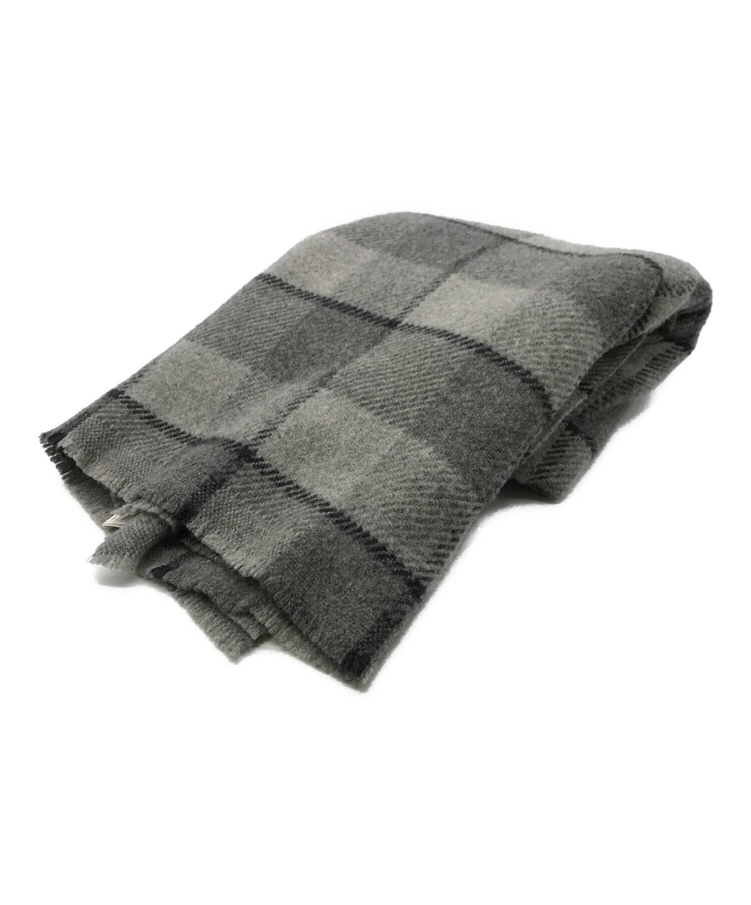 Acne Studios　アクネストゥディオズ　大判ストール　グレー　イタリア製 中古・古着通販】ACNE STUDIOS (アクネ ストゥディオス) チェック大判