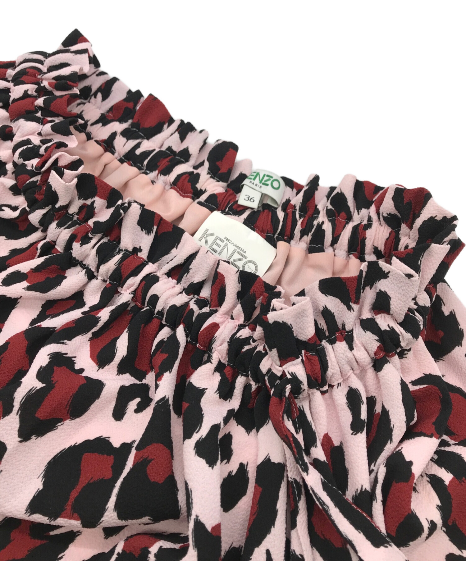 中古・古着通販】KENZO (ケンゾー) レオパードスカート ピンク サイズ